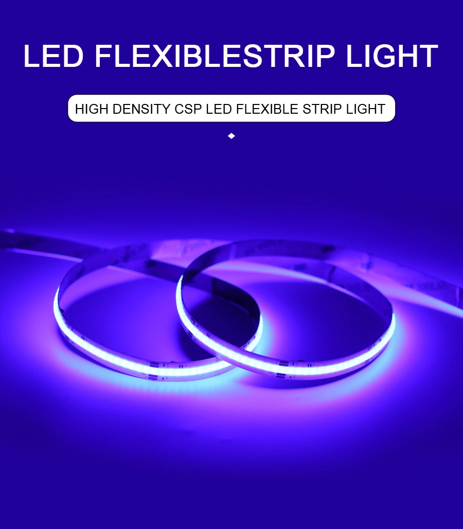 Indoor High Quality 24V 840LED/M Waterproof IP67 IP68 RGB COB Smart LED Light Strip