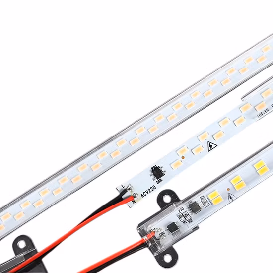 Armário de alta tensão AC220V Armário de luz Barra rígida linear LED Strip Bar Light para vitrine